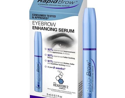 RapidBrow Eyebrow Enhancing Serum for Thicker, Fuller and Healthier Looking Brows 3ml For Discount