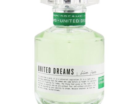 Benetton United Dreams Live Free Eau de Toilette Spray  50ml 1.7oz For Discount