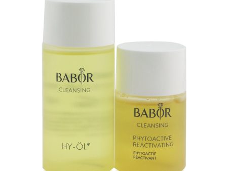 Babor CLEANSING Travel Set: HY-ÖL 50ml 1.69oz+ Phytoactive Reactivating 30ml 1oz  2pcs Online Sale