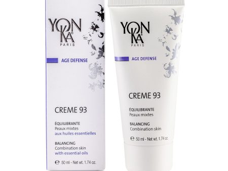 Yonka Age Defense Creme 93 With Essential Oils - Balancing (Combination Skin)  50ml 1.74oz Supply