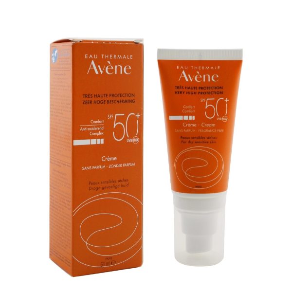 Avene Very High Protection Comfort Cream SPF 50 - For Dry Sensitive Skin (Fragrance Free)  50ml 1.7oz For Sale