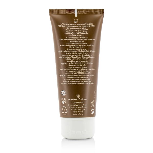 Avene Moisturizing Self-Tanning Silky Gel For Face & Body - For Sensitive Skin  100ml 3.3oz Supply