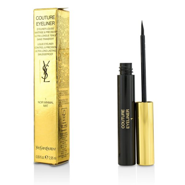 Yves Saint Laurent Couture Liquid Eyeliner - # 1 Noir Minimal Mat  2.95ml 0.09oz Supply