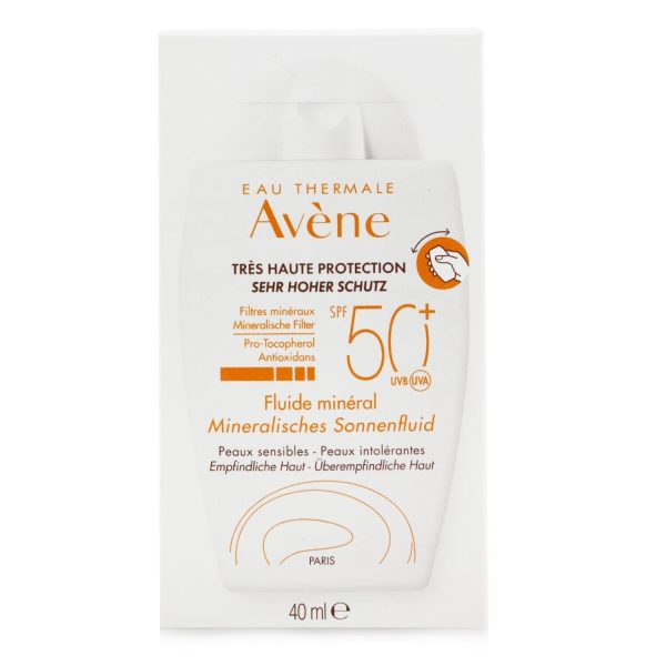 Avene Very High Protection Mineral Fluid SPF 50+  40ml 1.3oz Discount