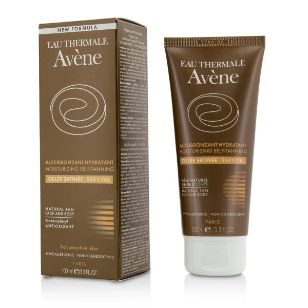 Avene Moisturizing Self-Tanning Silky Gel For Face & Body - For Sensitive Skin  100ml 3.3oz Supply