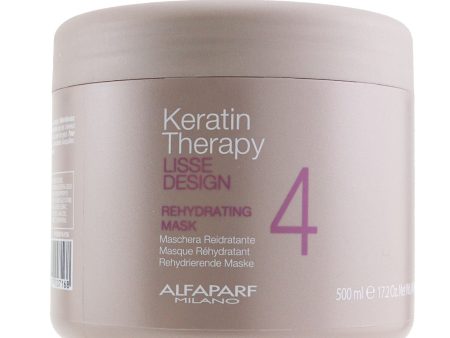 AlfaParf Lisse Design Keratin Therapy Rehydrating Mask (Salon Size)  500ml 17.63oz For Cheap