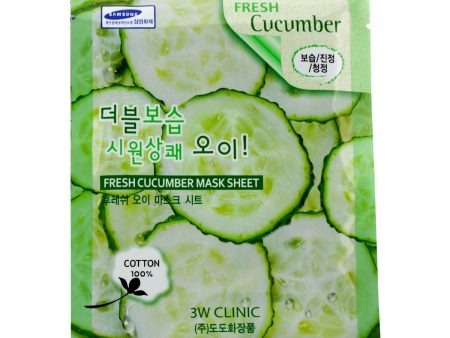 3W Clinic Mask Sheet - Fresh Cucumber  10pcs on Sale