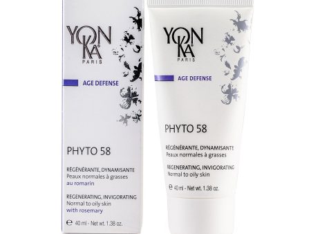 Yonka Age Defense Phyto 58 Creme With Rosemary - Revitalizing, Invigorating (Normal To Oily Skin)  40ml 1.38oz Discount