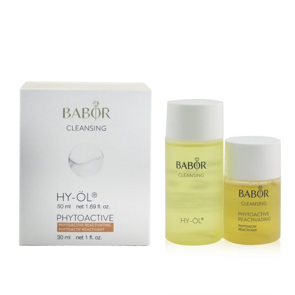 Babor CLEANSING Travel Set: HY-ÖL 50ml 1.69oz+ Phytoactive Reactivating 30ml 1oz  2pcs Online Sale