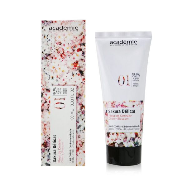 Academie Cherry Blossom Body Lotion - Floral Celebration  100ml 3.33oz Supply