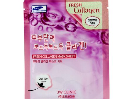 3W Clinic Mask Sheet - Fresh Collagen  10pcs Supply