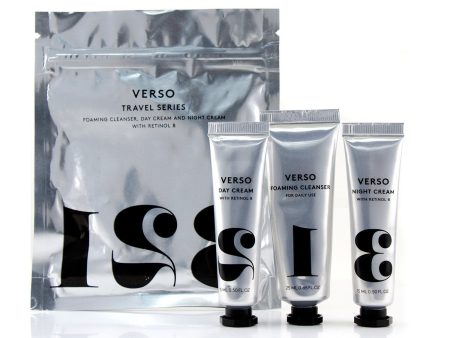 VERSO Travel Series Set: Foaming Cleanser 25ml + Day Cream 15ml + Night Cream 15ml  3pcs Online