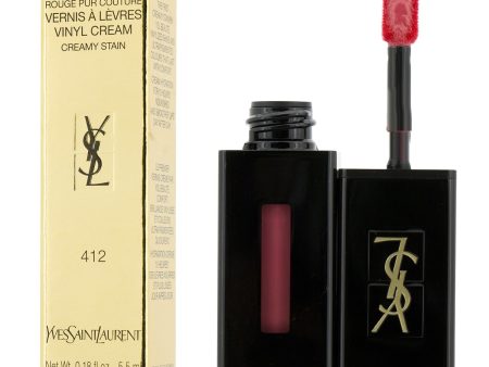 Yves Saint Laurent Rouge Pur Couture Vernis A Levres Vinyl Cream Creamy Stain - # 412 Rose Mix  5.5ml 0.18oz Online