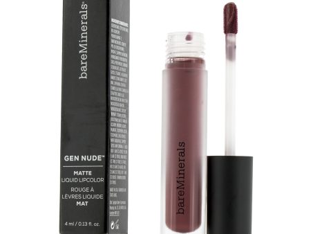 BareMinerals Gen Nude Matte Liquid Lipcolor - Swank  4ml 0.13oz For Discount