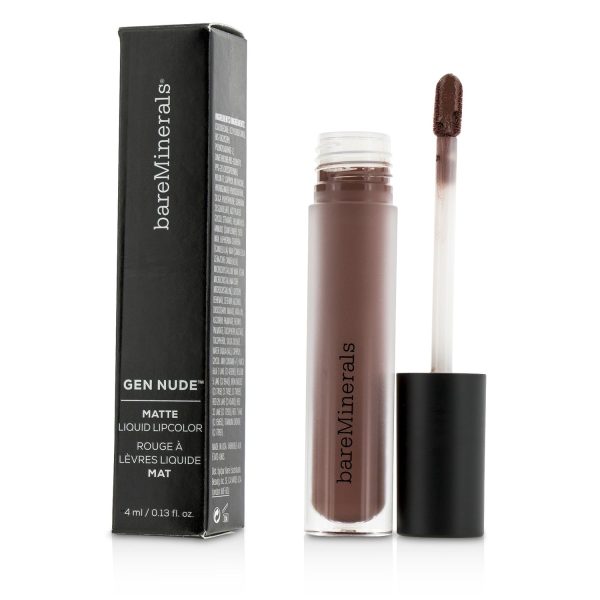 BareMinerals Gen Nude Matte Liquid Lipcolor - Scandal  4ml 0.13oz Hot on Sale