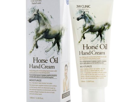 3W Clinic Hand Cream - Horse Oil  100ml 3.38oz Online Hot Sale