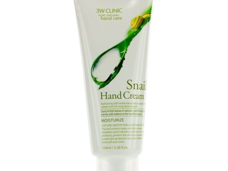 3W Clinic Hand Cream - Snail  100ml 3.38oz Hot on Sale