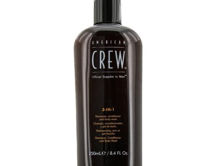 American Crew Men 3-IN-1 Shampoo, Conditioner & Body Wash  250ml 8.4oz Discount