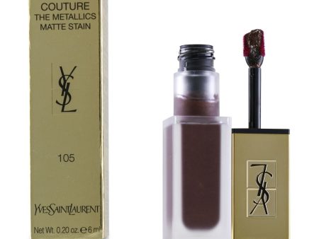 Yves Saint Laurent Tatouage Couture The Metallics - # 105 Magnetic Prune Temper  6ml 0.2oz Online